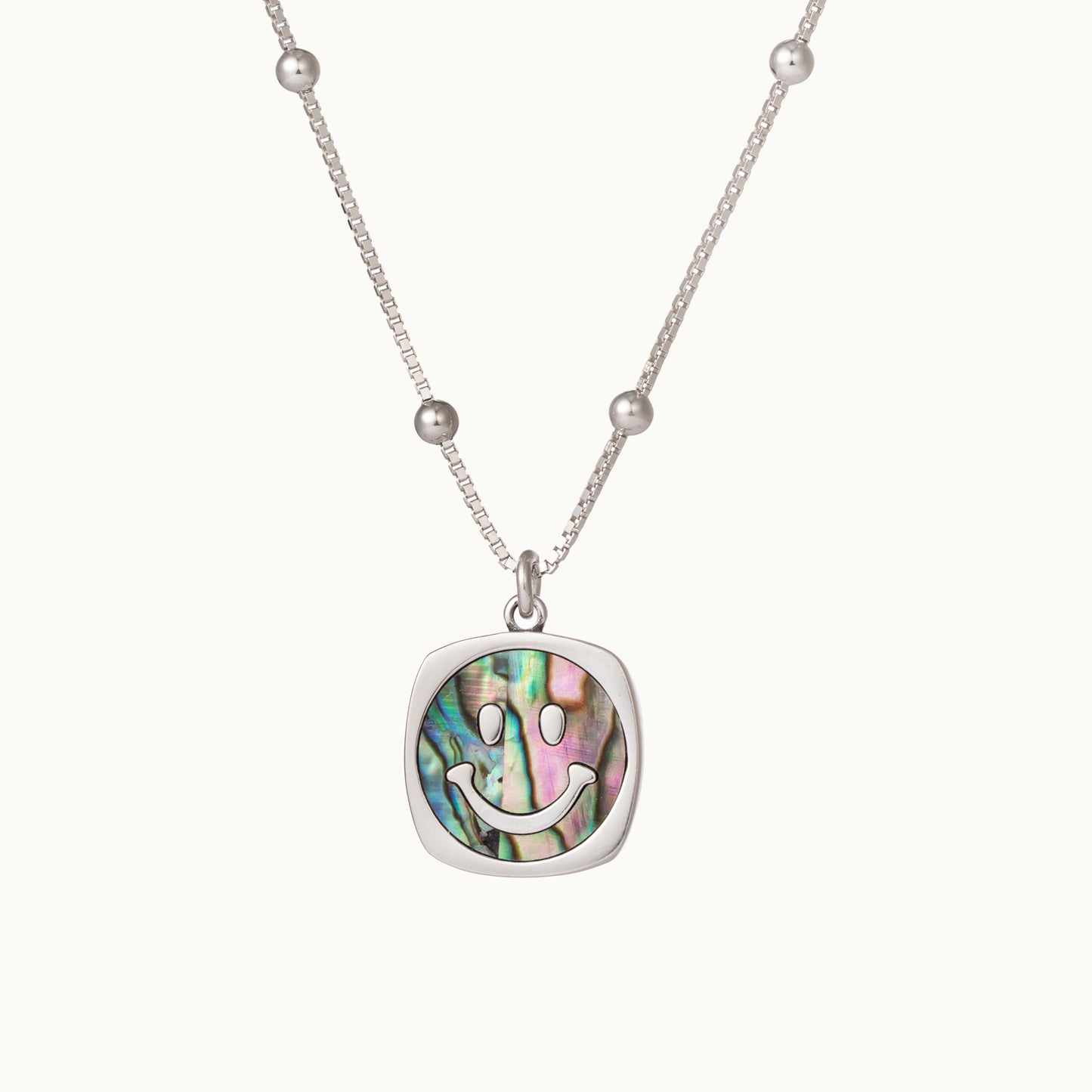 Alta Happy Smile Mother of Pearl Beaded Necklace