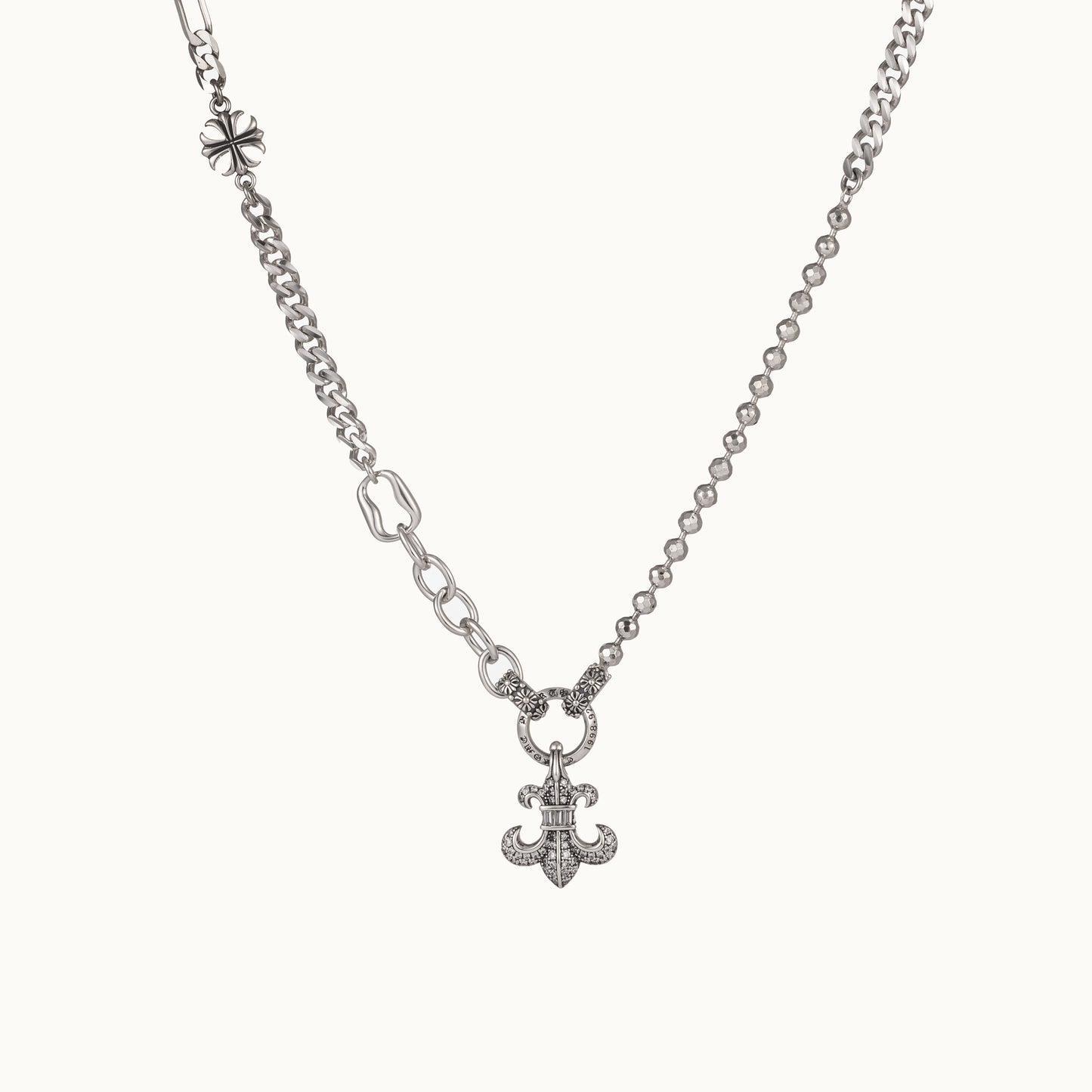 Deia Fleur-de-lis Pendant Necklace