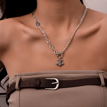 Deia Fleur-de-lis Pendant Necklace